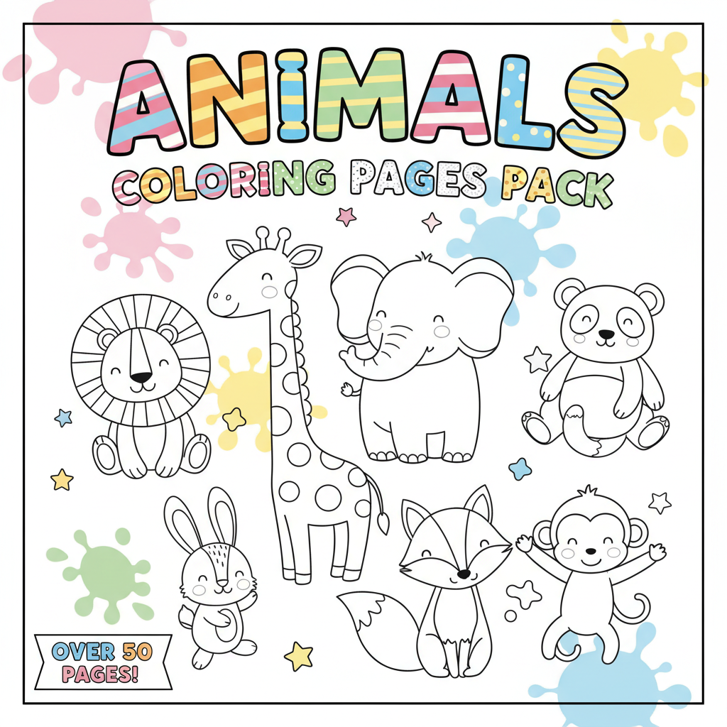 Animals Coloring Pages Pack