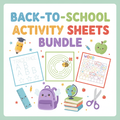 Back-to-School Activity Sheets Bundle