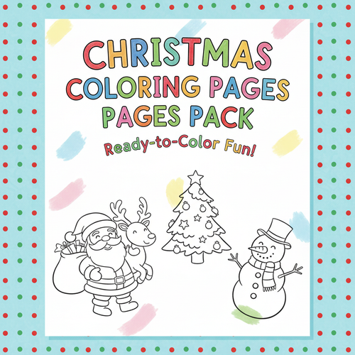 Christmas Coloring Pages Pack
