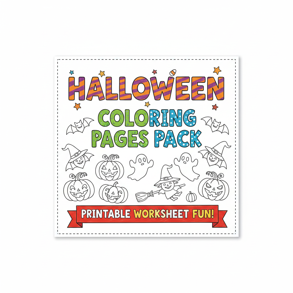 Halloween Coloring Pages Pack