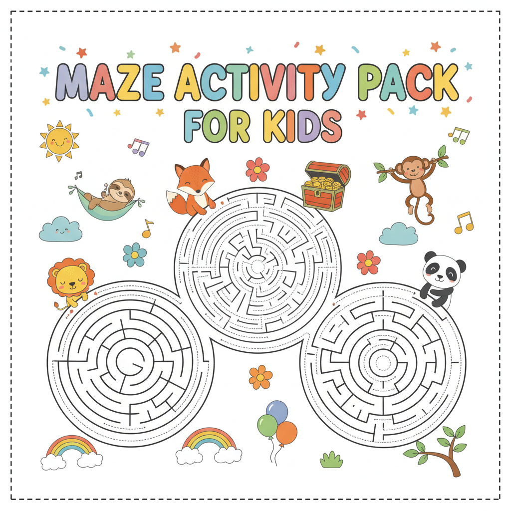 Maze Activity Pack for Kids