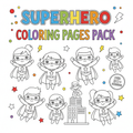 Superhero Coloring Pages Pack